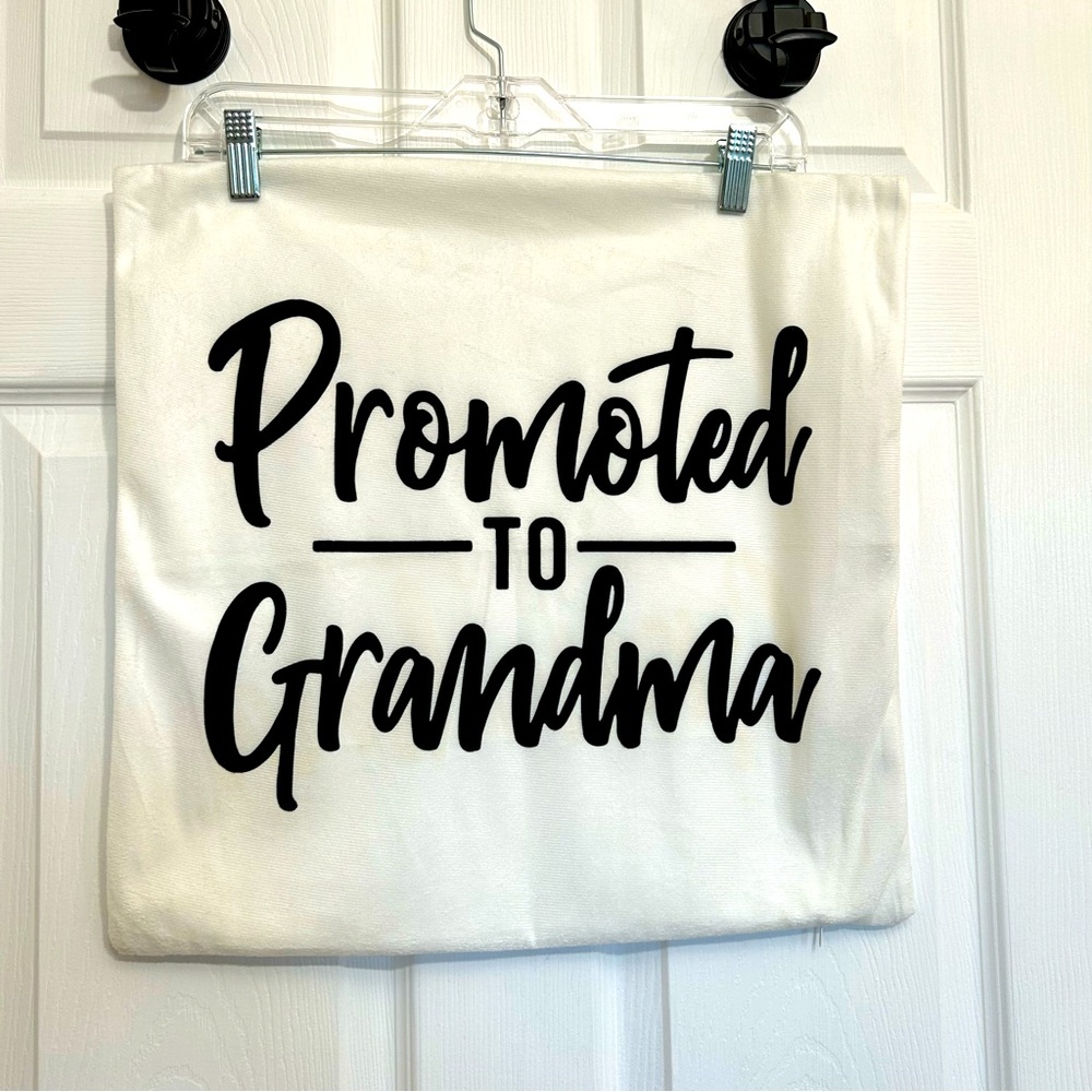 Promoted to Grandma Pillow Cover